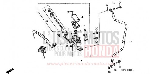 FR. BRAKE MASTER CYLINDER CR80RB1 de 2001